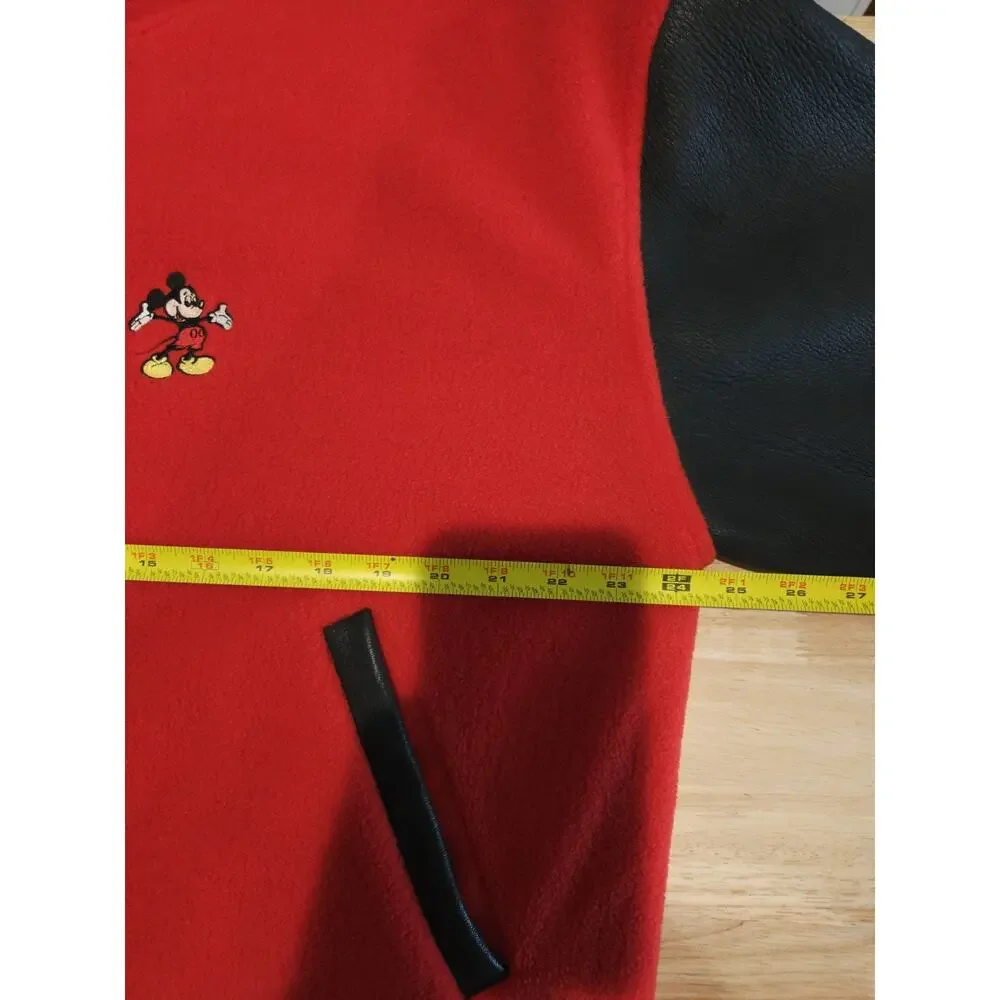 Vintage 90s Disney Aladdin Bomber Mens Medium Jacket Red Combed Cotton Genie